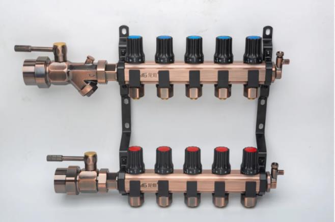 龍勝管奢華古銅大流量地暖分集水器重磅來(lái)襲